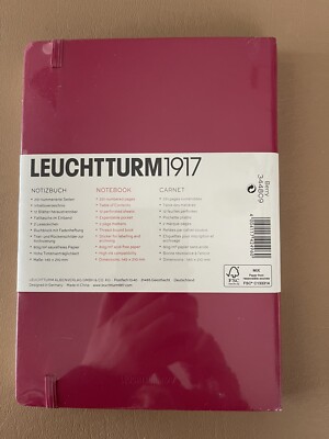 LEUCHTTURM1917 370801 Agenda Diaria Pocket (A6) 2025, Port Red, Inglés