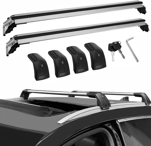 2Pcs Lockable Roof Rail Rack Cross Bar Crossbar Fit For Isuzu MU-X MUX ...