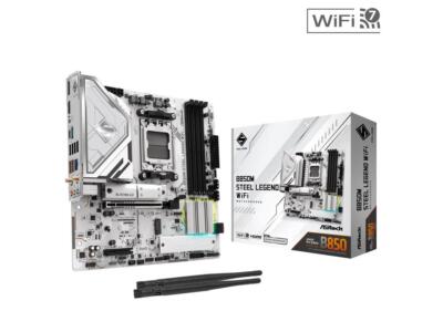ASRock B850M STEEL LEGEND WIFI AM5 AMD B850 SATA 6Gb/s Micro ATX Motherboard