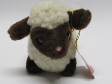 VINTAGE RUSS BERRIE 7" PLUSH CREAM BROWN SHEEP LAMB LAMMY WITH TAG 130