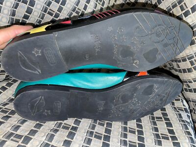 靴 90s-00s US Vintage Fade Leather Shoes VTG 80 90S WOMENS 8 CAPEZIO LEATHER WINGTIP MUSIC CUTOUT
