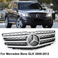 Front Upper Grill W/Emblem For Mercedes Benz X204 GLK280 GLK350 GLK300 2009-2012