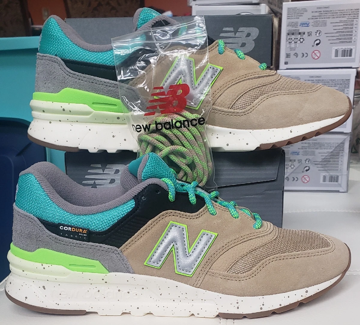 New Balance 997H Tidepool Running Shoes Men\'s Size 11 Orange CM997HTO New Balance 997H Sneakers - Mens Large Sizes – BigShoes main image 2