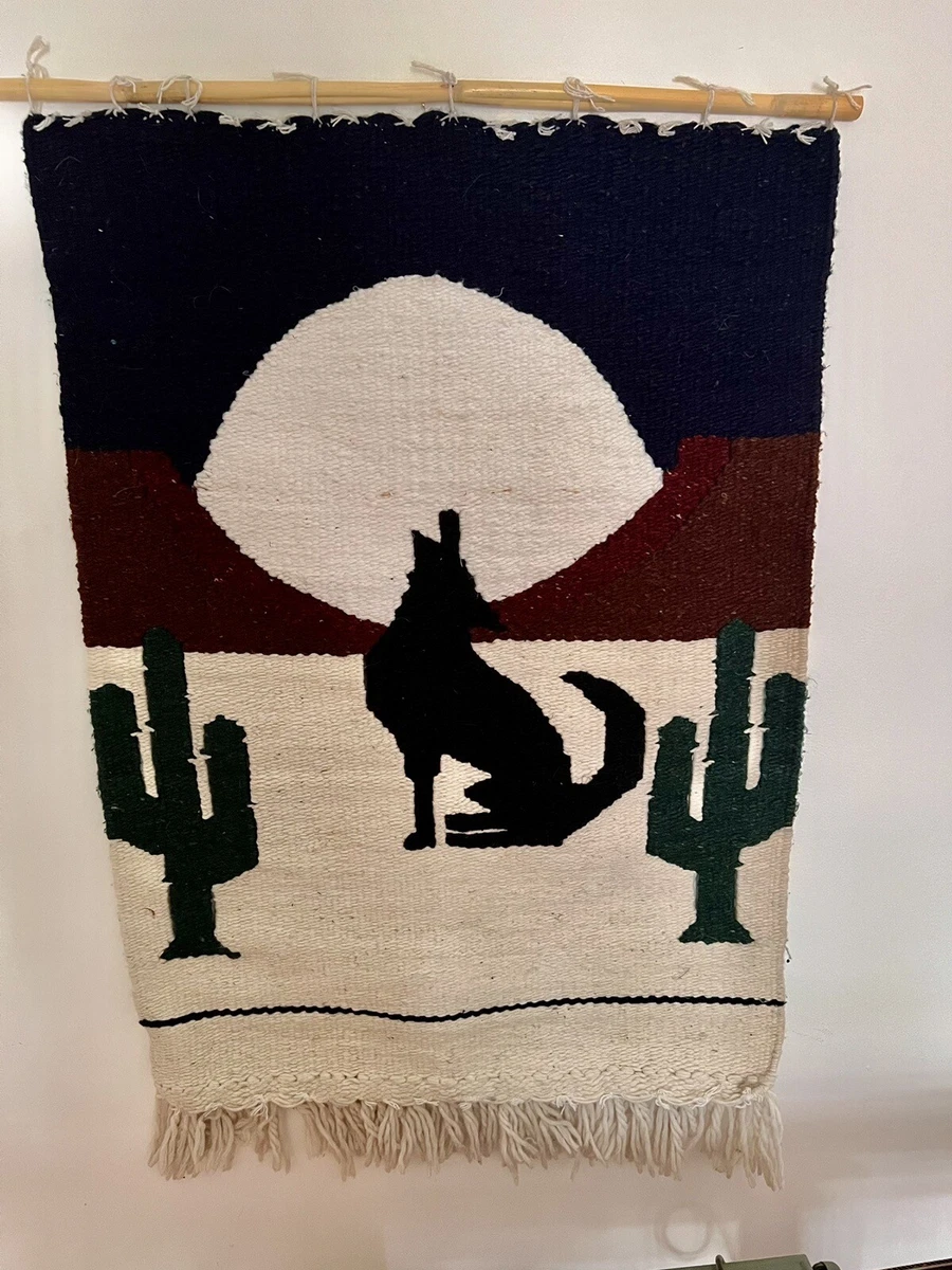 VTG SOUTHWESTERN MEXICAN PERUVIAN WOVEN TEXTILE WALL HANGING ART