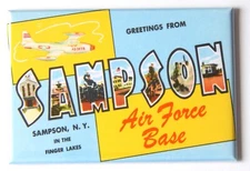 Greetings from Sampson New York FRIDGE MAGNET travel souvenir "style B"