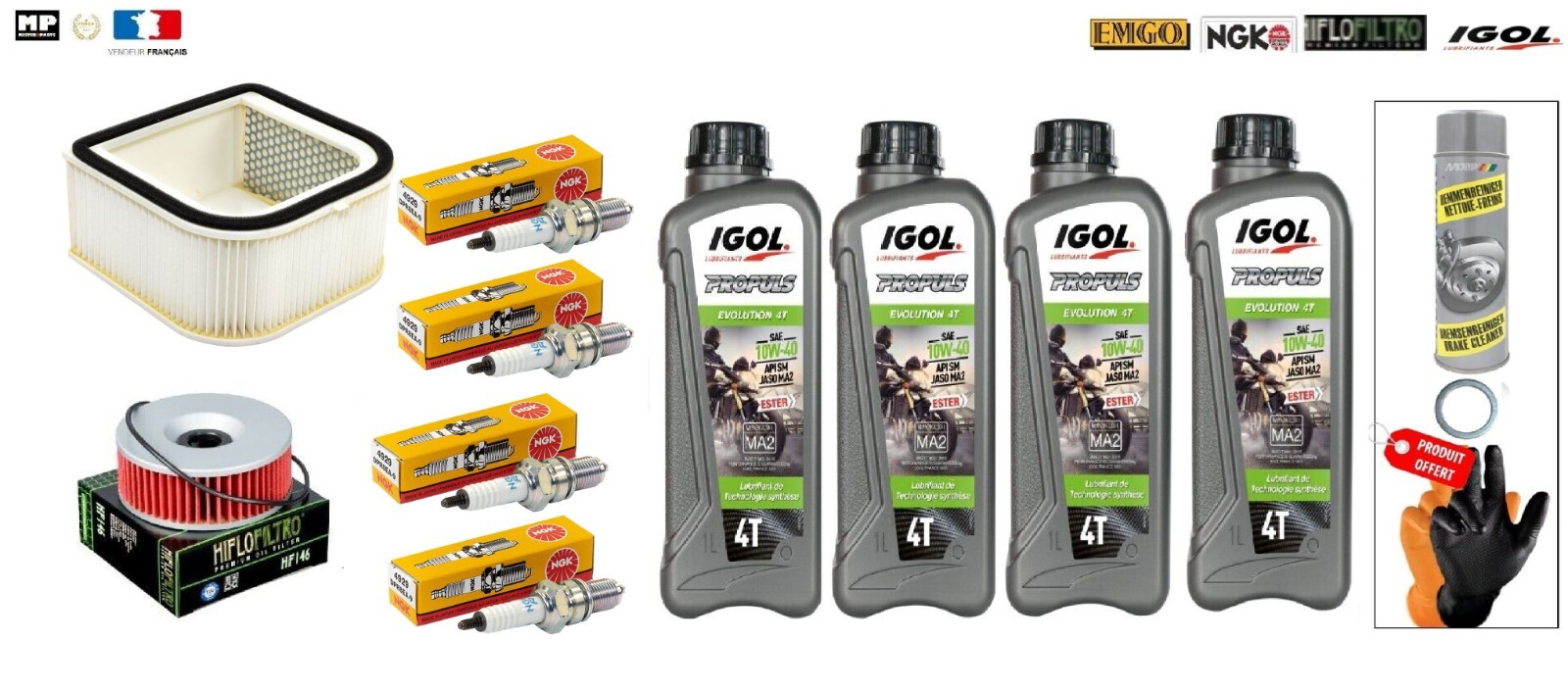Kit Entretien Moto Igol Idéal Voyage pour Yamaha XVZ 1200 Venture Royale