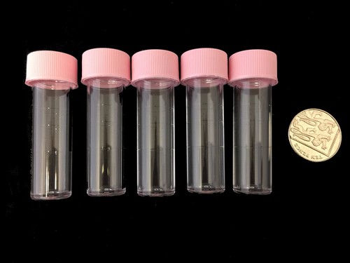 5 ml tubos de ensayo de plástico viales recipientes de muestra polvo artesanía con tapas de tornillo tubo - Imagen 10 de 35