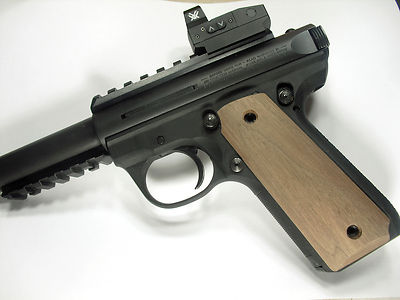 Unfinished Walnut Ruger Mark III 22/45 Grips MK 3