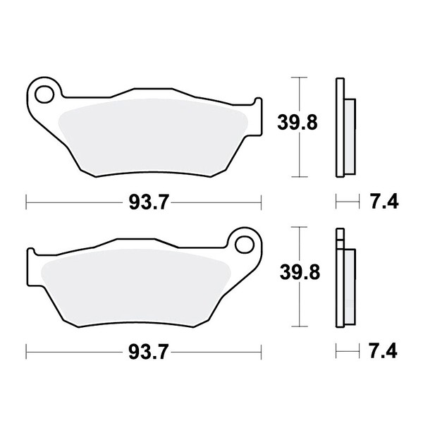 TRW BremsbeläGe Passend Vorn FüR Yamaha YP 125 R X-Max Bj. 2006-2009-image
