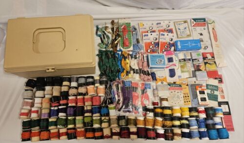 Vintage Lot Wilson Weave Box Full American Thread Star Six Embroidery Floss Sew - Picture 4 of 14