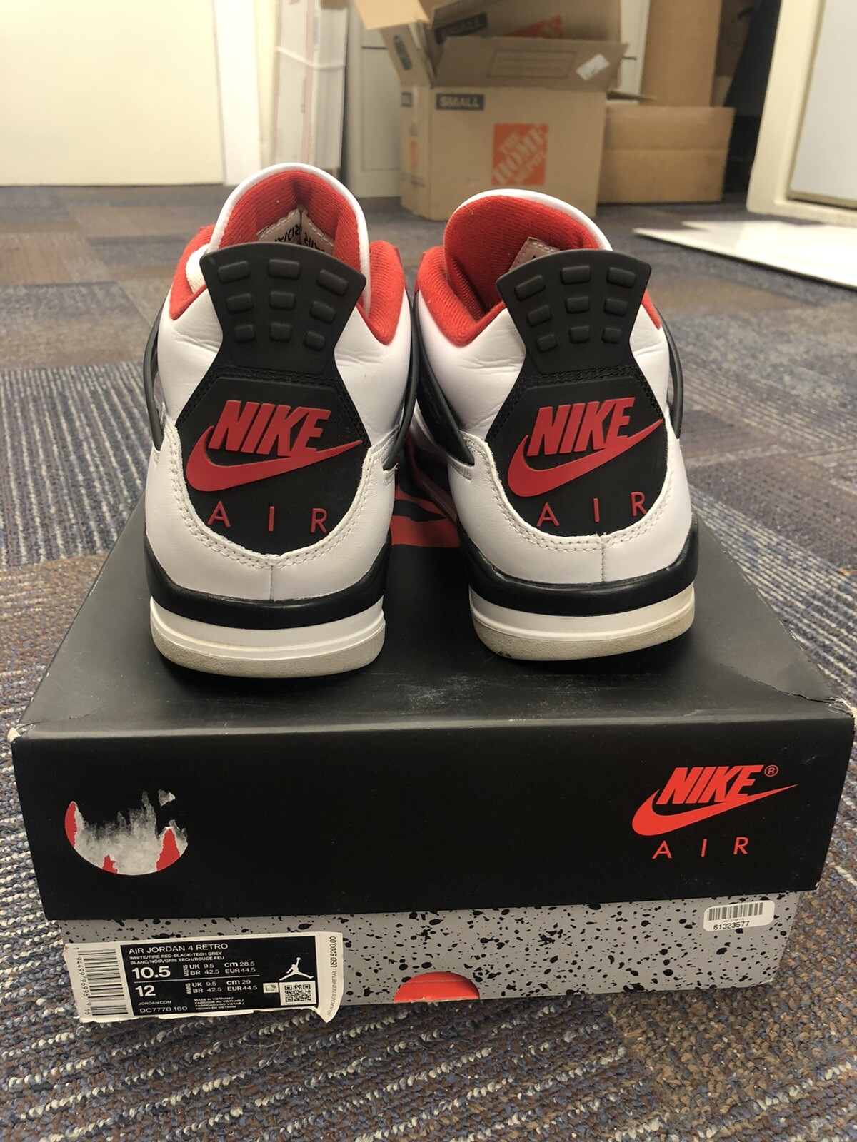 jordan 4 fire red 44