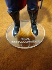 G.I. Joe Classified Regal Cobra Commander      Acrylic Base      Stand     No Toy