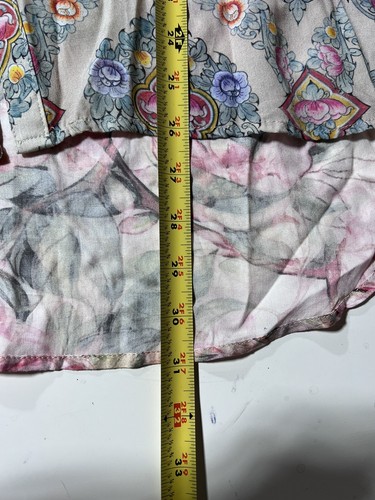 Camicia Aratta Silent Journey beige floreale collare taglia media splendidi fiori - Foto 6 di 12