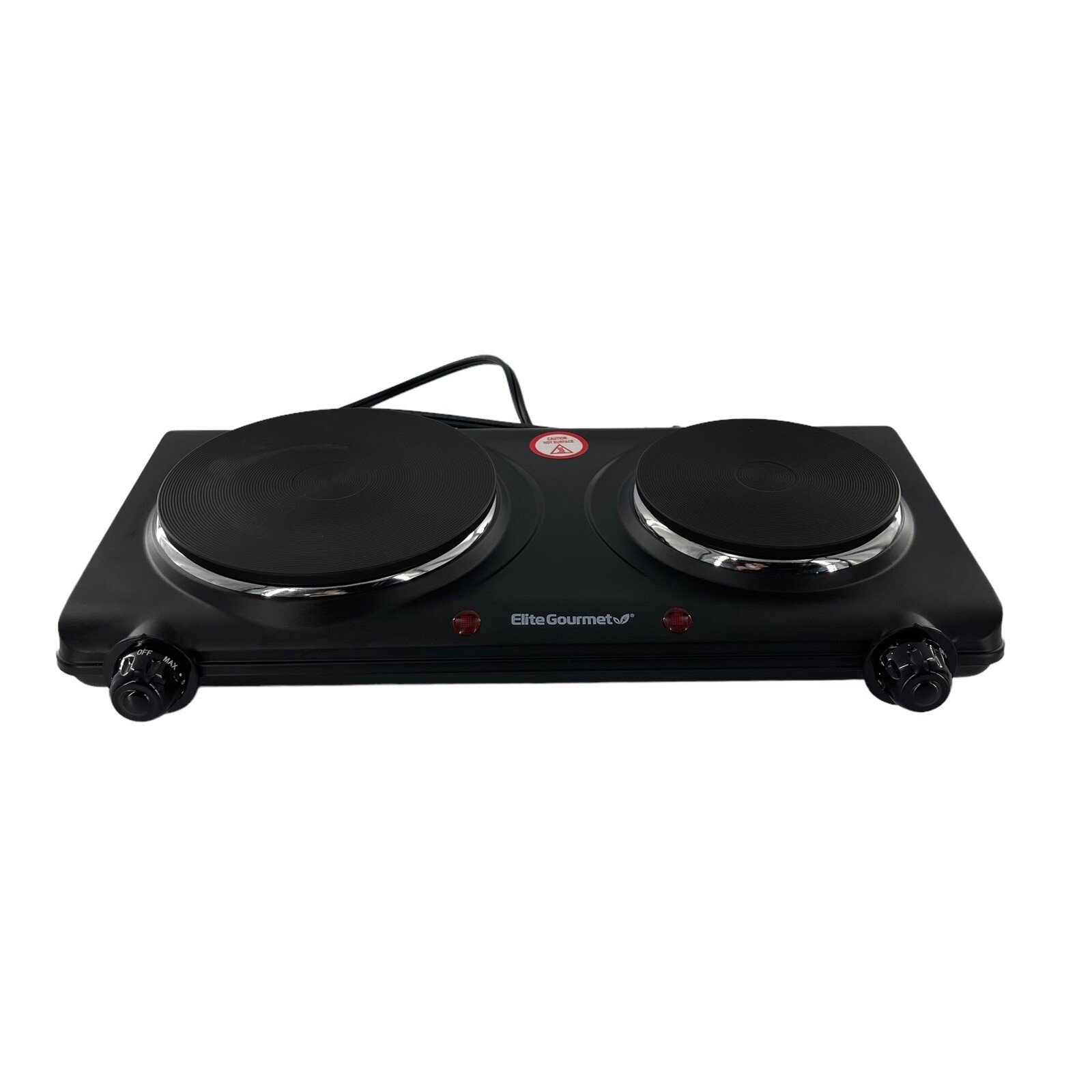 Elite Gourmet Podwójny płaski palnik Elektryczny palnik bufetowy, płyta  grzewcza do palenia 1500w | eBay