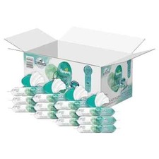 Pampers Aqua Pure Sensitive Baby Wipes 12 Flip-Top Packs 672 Wipes Total 