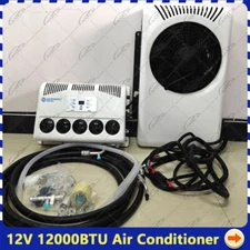 DC 12V 12000BTU Air Conditioner Split A/C Fits Semi Trucks Bus RV Caravan Vans