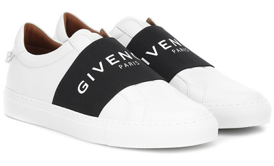 Givenchy Urban Street Knot White Black Logo Low Top Flat Trainer