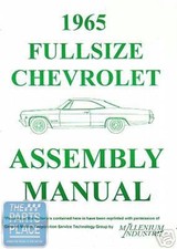 1965-65 Chevrolet Impala Bel Air Biscayne Assembly Manual - Each