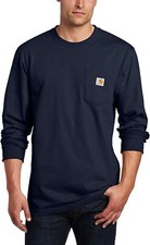 Carhartt Men's K126 Workwear Jersey Pocket Long-Sleeve Shirt