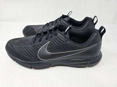 Nike Mens Explorer Spikeless Golf Sneakers Shoes Triple Black 849957-001 