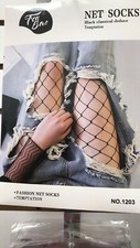 Black Fishnet stockings New with Tags ONE SIZE  