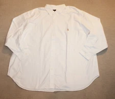NEW Polo Ralph Lauren Big and Tall Pony Logo White Oxford Button Down Shirt 4XLT