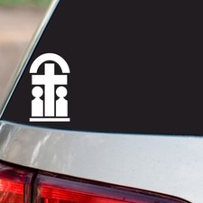 Christian Cross Sticker Jesus Religious S54 all chrome and regular vinyl colors