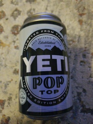 YETI Limited Edition RARE Pop Top  Stash Can / Empty Yeti Can  Fathers Day Gift