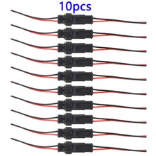 20x Waterproof Electrical Wire Connector Plug 2pin Marine Scooter Boat Quad Bike