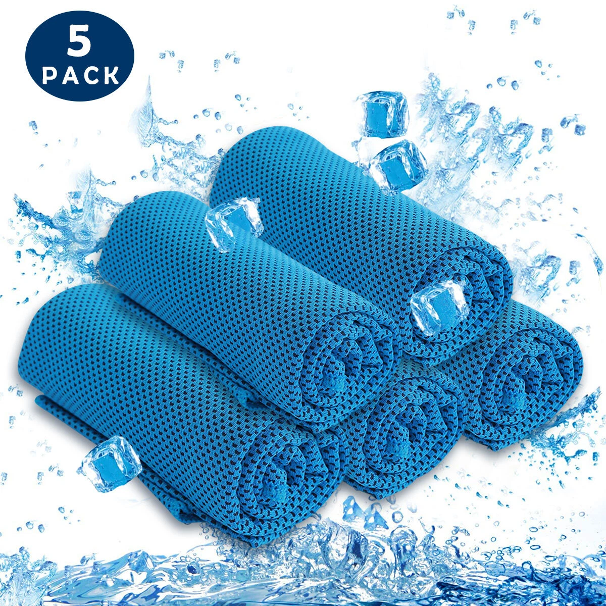 5pc Ultra Lightweight Mesh Instant Cooling Towel Work Out Super