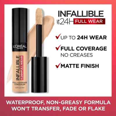 L'Oreal Infallible Full Wear More Than Concealer 0.33fl.oz./10ml New; You Pick!