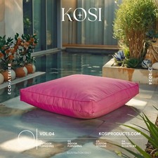 Bean Bag Square Floor Cushion  Outdoor Or Indoor  60cm x 60cm 10cm or 20cm Depth