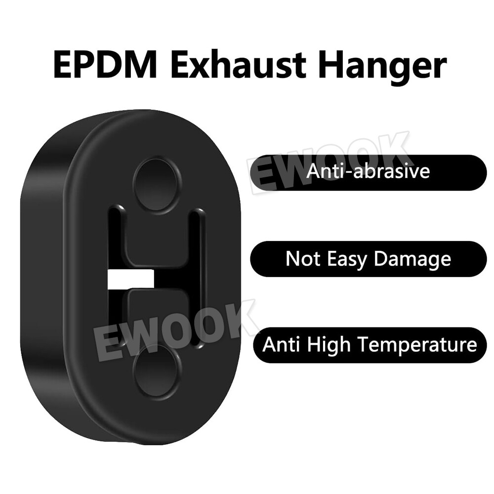 4PCS Exhaust Mount Repair Hanger Bracket Heavy Duty Rubber Replacement