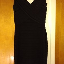 Adrianna Papell Black Formal Dress 12 SALE