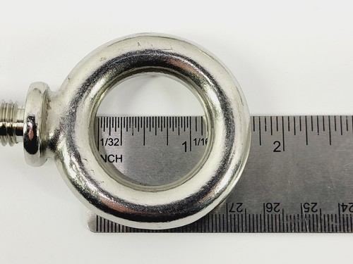(4) McMaster-Carr 33045T82 Shoulder Eyebolt 304SS (1/2"-13, 1 1/2", 1 3/16"ID) - Picture 12 of 13