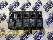 Siemens ITE Q120 Circuit Breaker (LOT OF 5) 20 Amp 120 Volt 1P Plug In WARRANTY