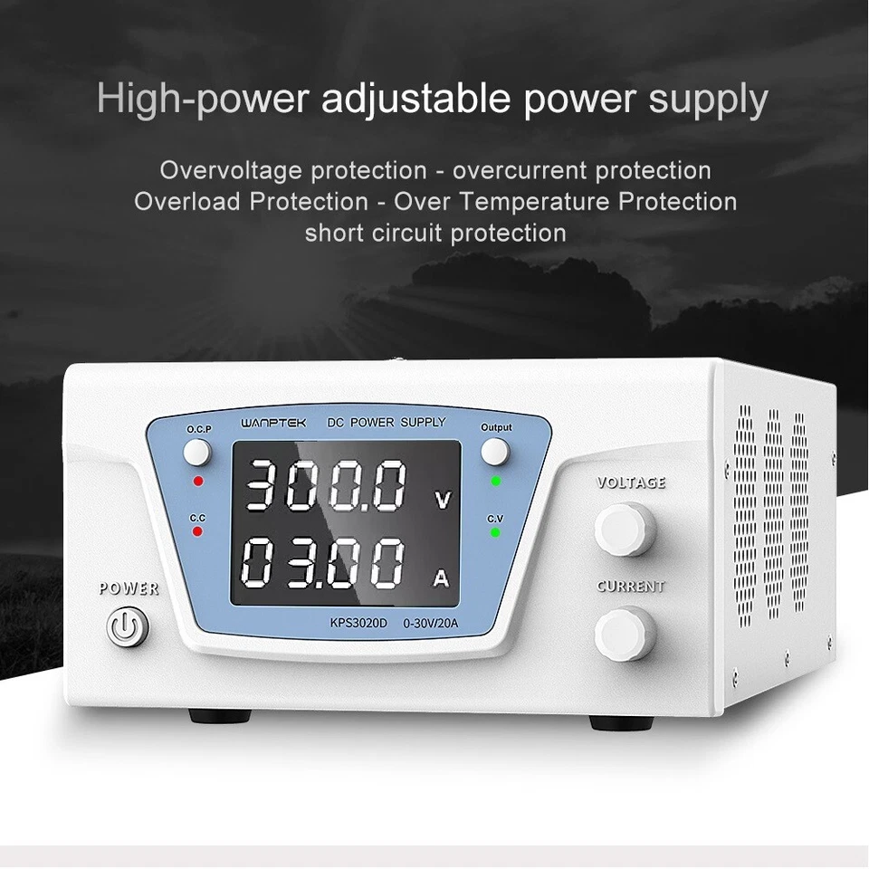 Adjustable DC 0~300V 3A 900W Lab Bench Power Supply Variable Power Source - Image 3 of 4