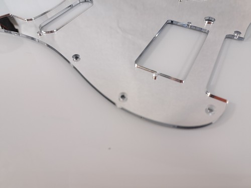 Chrome Mirror Acrylic 11 hole HXS HS Pickguard fits Fender Strat Stratocaster - Picture 6 of 13