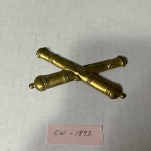 1872 INDIAN WARS ARMY ENLISTED FIELD ARTILLERY KEPI & HAT CAP BADGE INSIGNIA