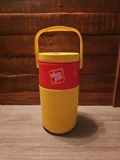 Slim Jim Jug Thermos Yellow/Red Half Gallon MTV TRL Cooler Logo Vintage 1990's
