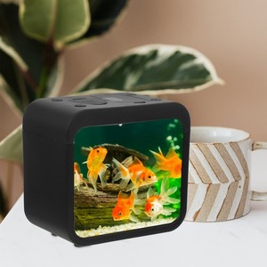 Mini Fish Tank Fish Breeding Box Transparent Small Aquarium With Light Design