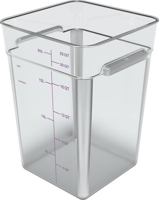 Squares Square Food Storage Container with Stackable Design for Catering, Buf...