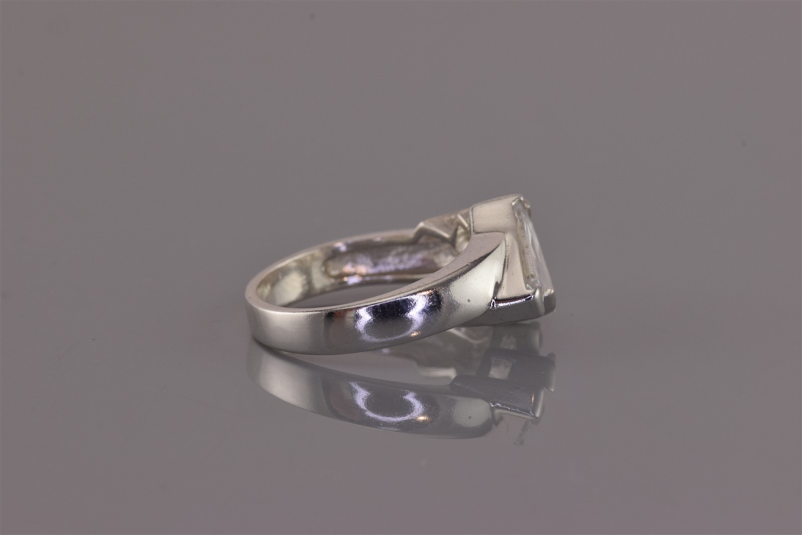 Sterling Silver Slanted Stacked Rectangular Cubic… - image 3