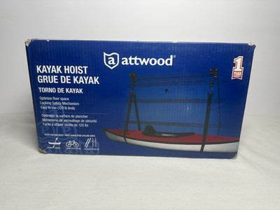 ATTWOOD KAYAK HOIST SYSTEM BLACK NEW IN BOX