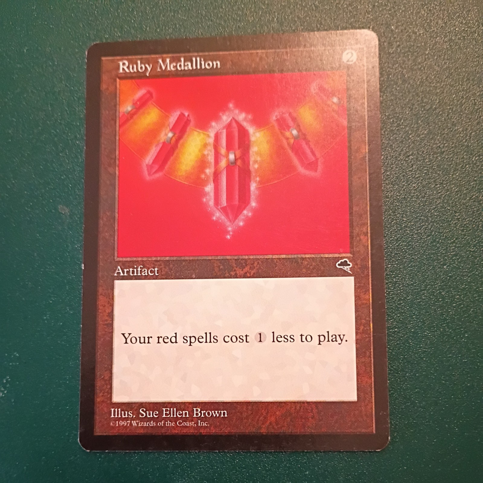 MtG Ruby Medallion: Tempest 1997 LP ACTUAL PHOTOS!