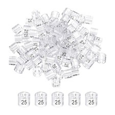 100 x Clothes Hanger Marker Colored Hanger Sizer Number 25