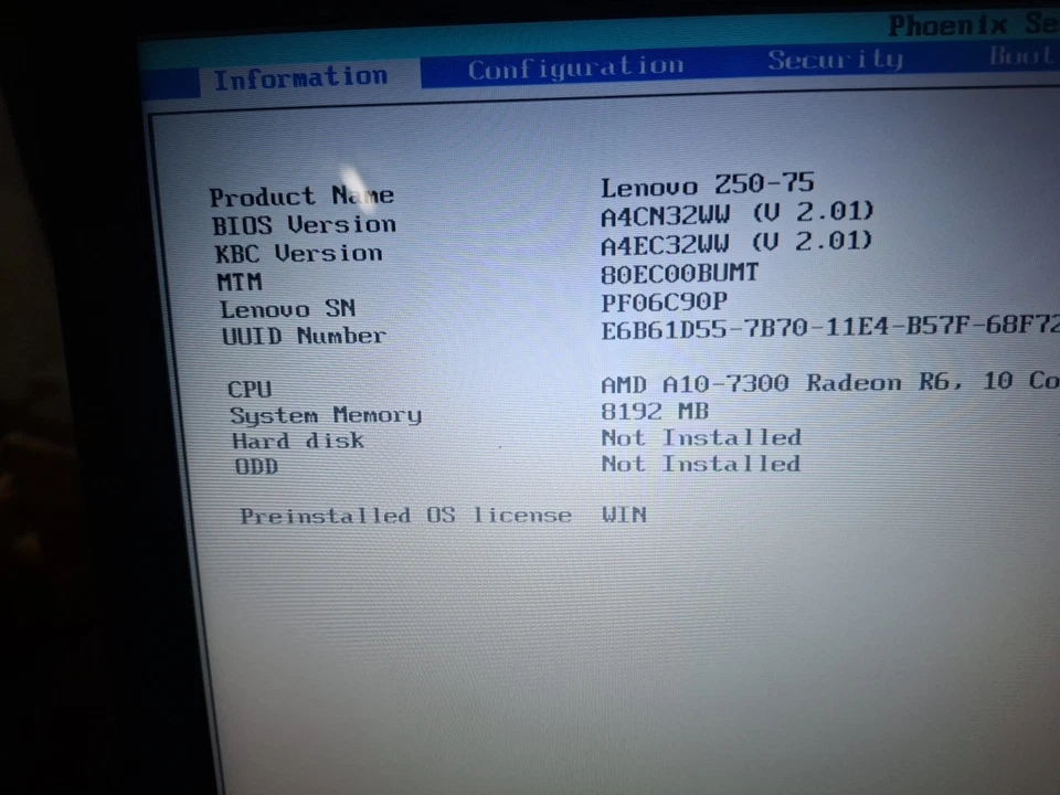 LENOVO Z50-75 - 15,6" ( AMD A10 ) LEGGI DESCRIZIONE - Immagine 4 di 4