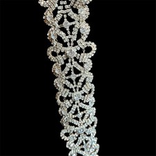 Elegant Floral Crystal Sash For Dresses Gowns Accessory
