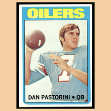 Dan Pastorini Rookie #156 1972 Topps Houston Oilers Football Card NFL EX. rookie card picture