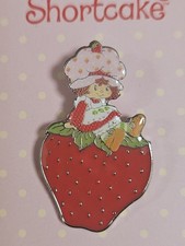 Original Wearable Enamel Strawberry Shortcake Pin